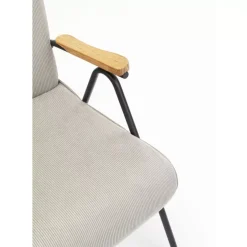 KARE Design Sessel-Armlehnstuhl Ryan Grau