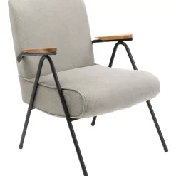 KARE Design Sessel-Armlehnstuhl Ryan Grau