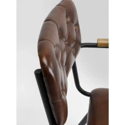 KARE Design Stühle-Armlehnstuhl Salsa Leder Braun