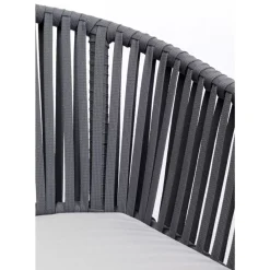 KARE Design Outdoormöbel-Armlehnstuhl Santanyi Dunkelgrau