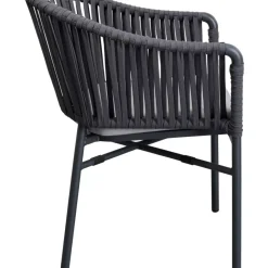 KARE Design Outdoormöbel-Armlehnstuhl Santanyi Dunkelgrau