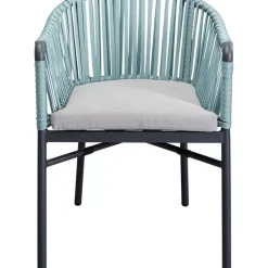 KARE Design Outdoormöbel-Armlehnstuhl Santanyi Petrol