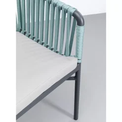 KARE Design Outdoormöbel-Armlehnstuhl Santanyi Petrol