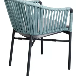 KARE Design Outdoormöbel-Armlehnstuhl Santanyi Petrol