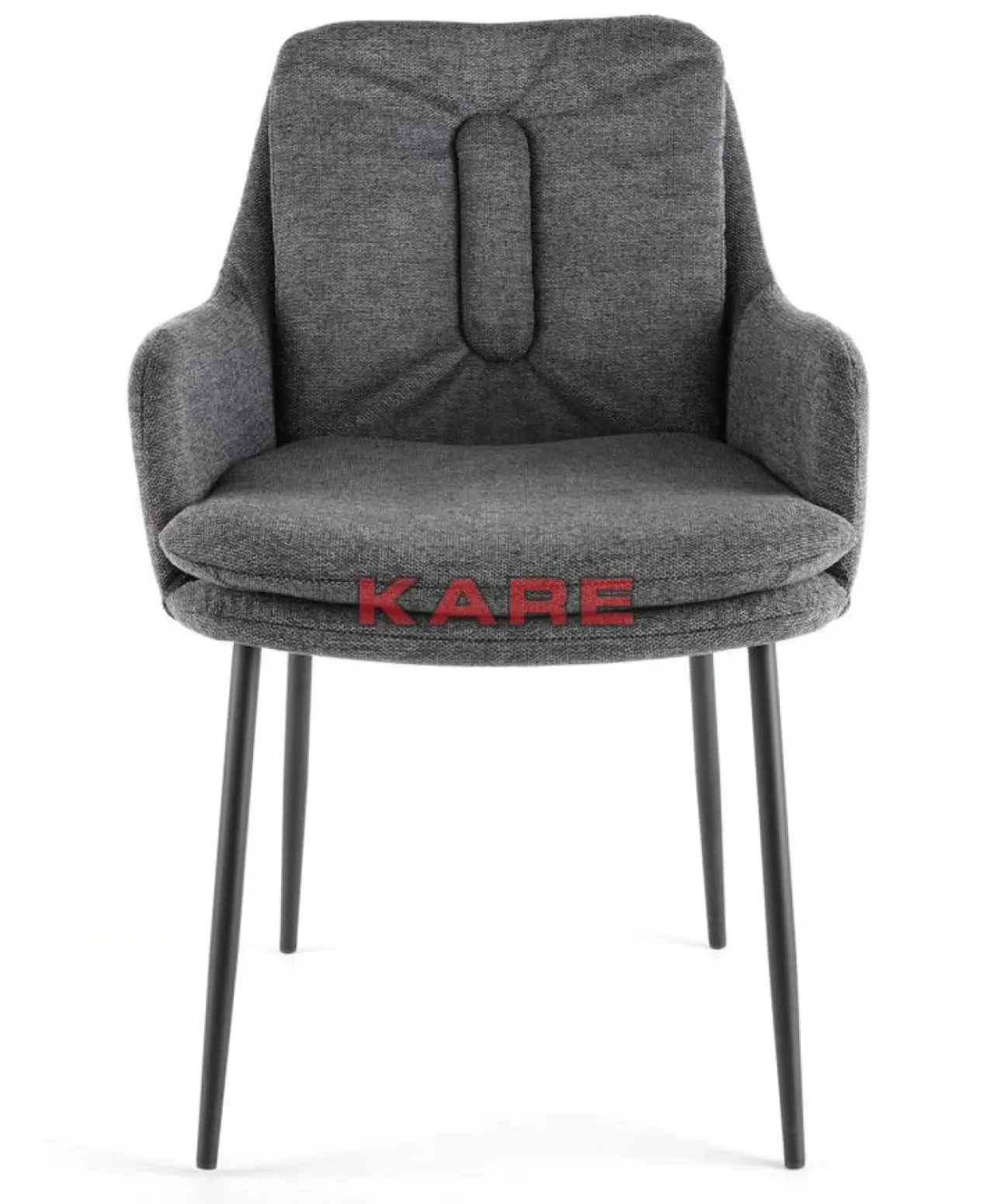 KARE Design Stühle-Armlehnstuhl Thea Dunkelgrau