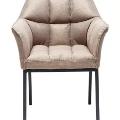 KARE Design Stühle-Armlehnstuhl Thinktank Hellbraun