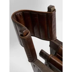 KARE Design Stühle-Armlehnstuhl Twist Leder Braun