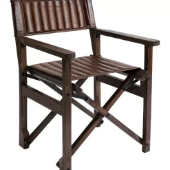 KARE Design Stühle-Armlehnstuhl Twist Leder Braun