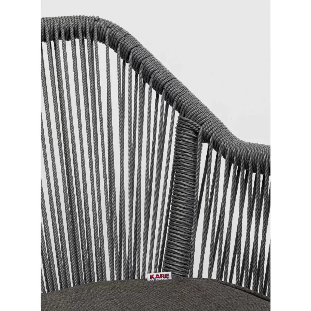 KARE Design Outdoormöbel-Armlehnstuhl Wave Grau