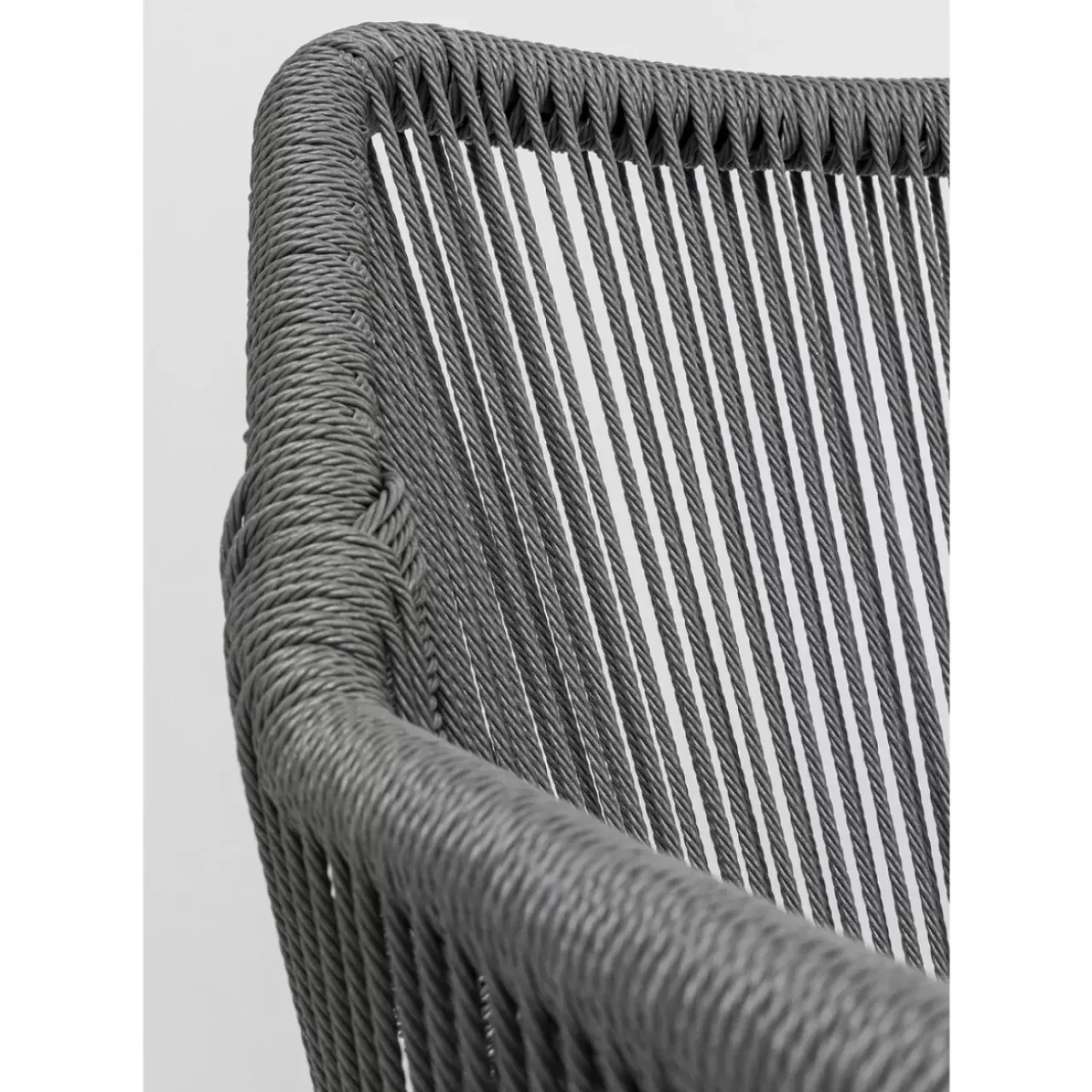 KARE Design Outdoormöbel-Armlehnstuhl Wave Grau