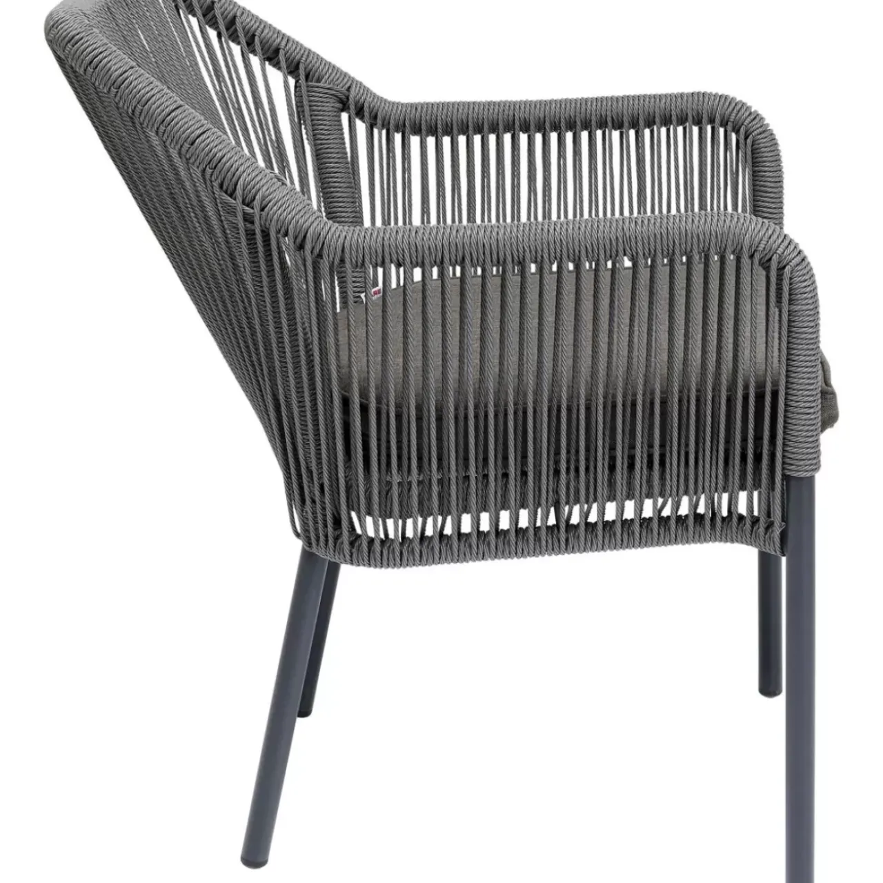 KARE Design Outdoormöbel-Armlehnstuhl Wave Grau