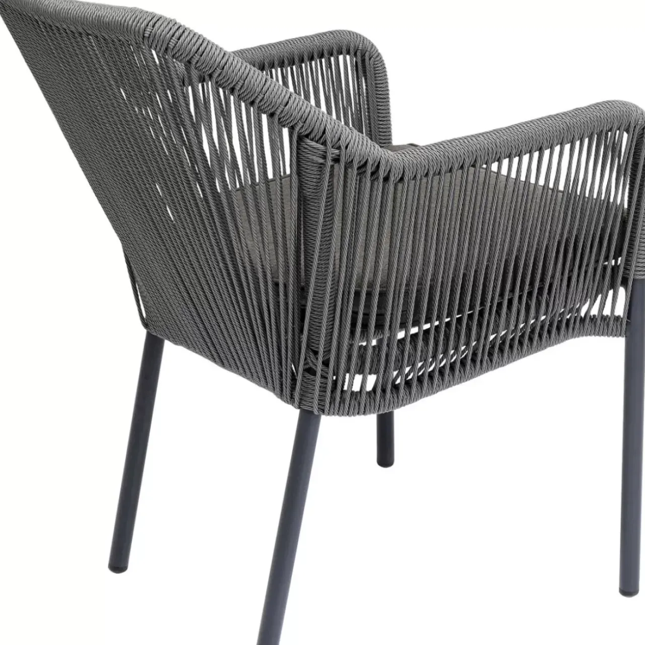 KARE Design Outdoormöbel-Armlehnstuhl Wave Grau