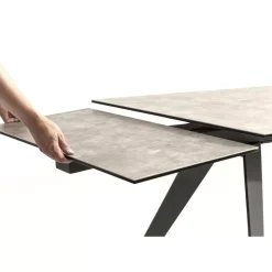 KARE Design Tische-Ausziehtisch Amsterdam Dunkel 160(40+40)X90Cm