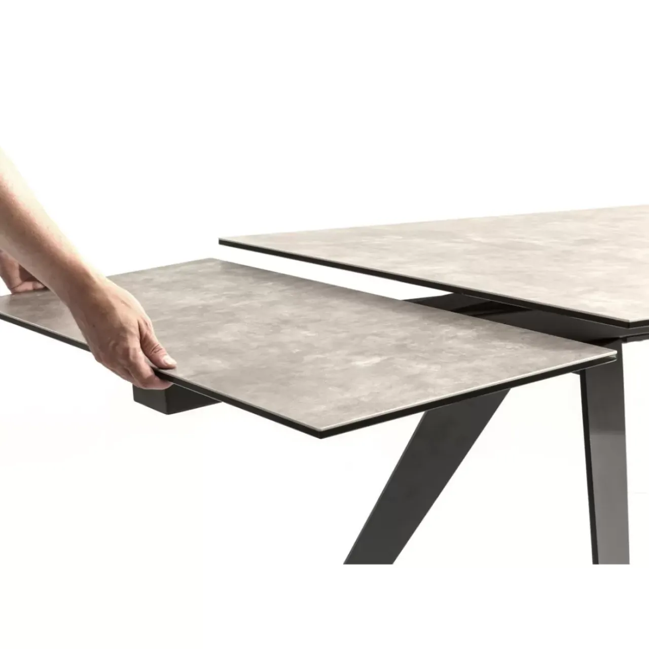 KARE Design Tische-Ausziehtisch Amsterdam Dunkel 160(40+40)X90Cm