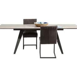 KARE Design Tische-Ausziehtisch Amsterdam Dunkel 160(40+40)X90Cm