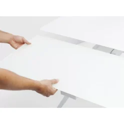 KARE Design Tische-Ausziehtisch Amsterdam Weiss 160(40+40)X90Cm