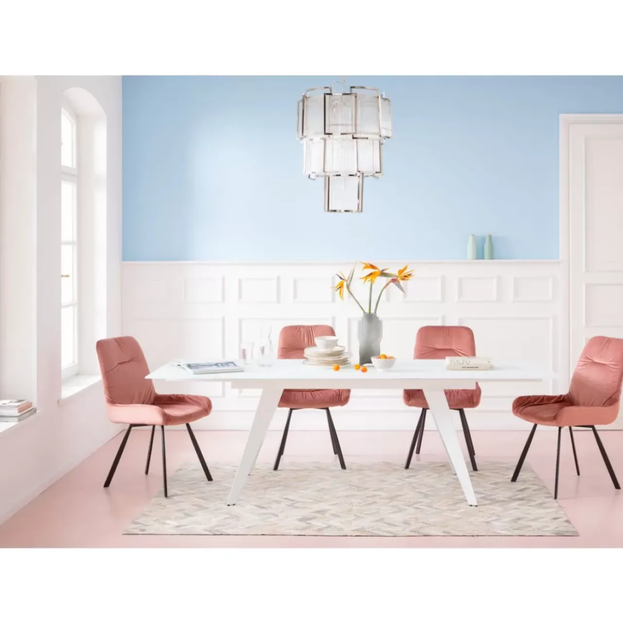 KARE Design Tische-Ausziehtisch Amsterdam Weiss 160(40+40)X90Cm