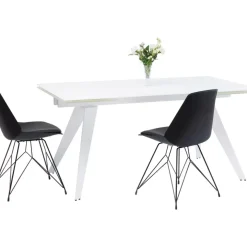 KARE Design Tische-Ausziehtisch Amsterdam Weiss 160(40+40)X90Cm