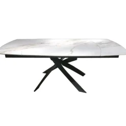 KARE Design Tische-Ausziehtisch Twist Onyx 120(30+30)X90Cm