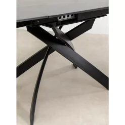 KARE Design Tische-Ausziehtisch Twist Schwarz 120(30+30)X90Cm