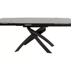 KARE Design Tische-Ausziehtisch Twist Schwarz 120(30+30)X90Cm