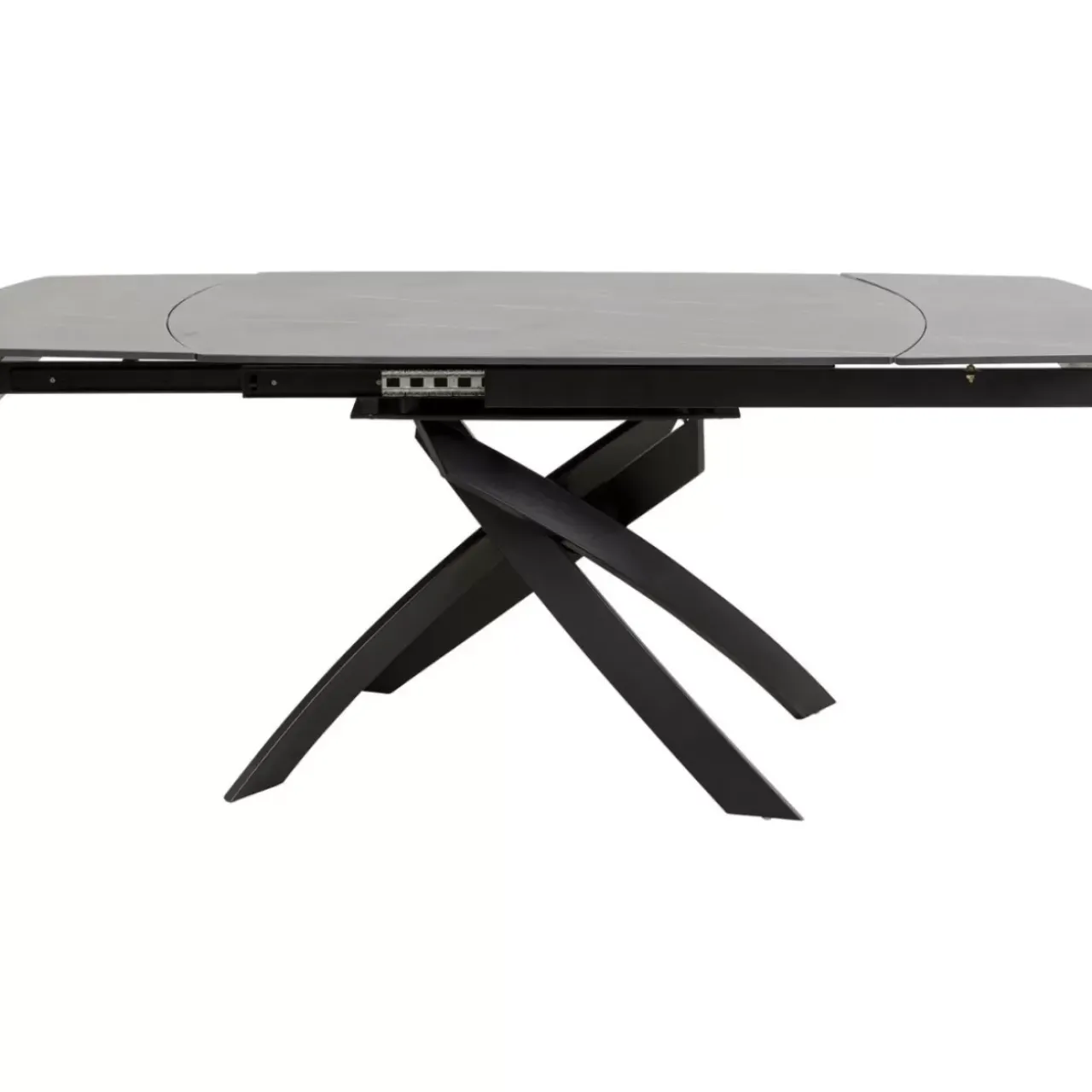 KARE Design Tische-Ausziehtisch Twist Schwarz 120(30+30)X90Cm