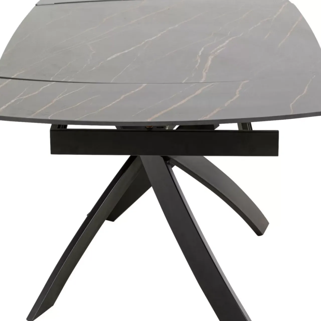 KARE Design Tische-Ausziehtisch Twist Schwarz 120(30+30)X90Cm