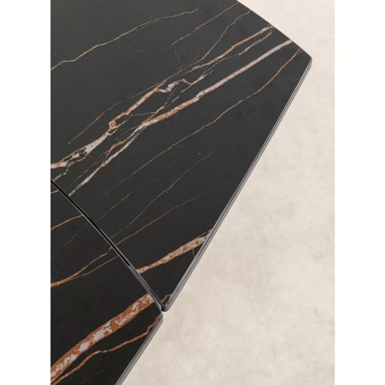 KARE Design Tische-Ausziehtisch Twist Schwarz 120(30+30)X90Cm