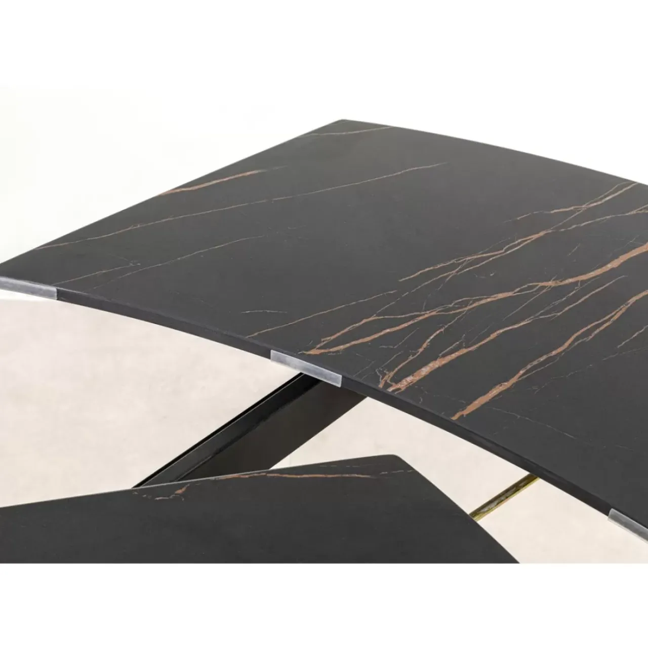 KARE Design Tische-Ausziehtisch Twist Schwarz 120(30+30)X90Cm