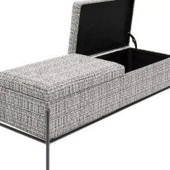 KARE Design Sitzbänke-Bank Buttons Storage B&W Gros