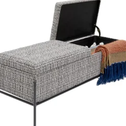 KARE Design Sitzbänke-Bank Buttons Storage B&W Gros