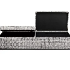 KARE Design Sitzbänke-Bank Buttons Storage B&W Gros