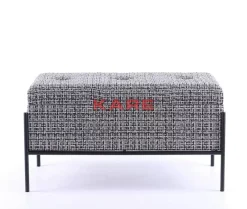 KARE Design Sitzbänke-Bank Buttons Storage B&W Klein