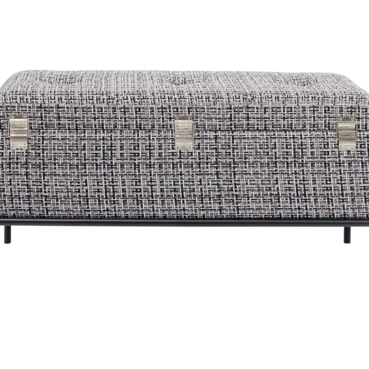 KARE Design Sitzbänke-Bank Buttons Storage B&W Klein