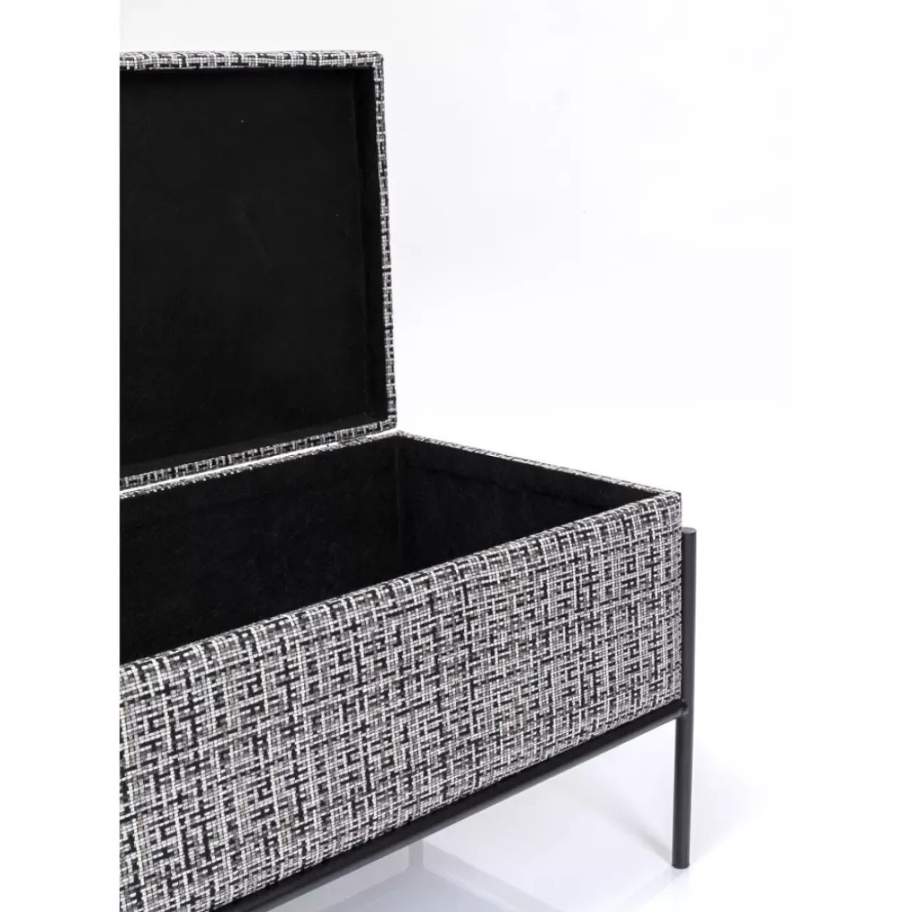 KARE Design Sitzbänke-Bank Buttons Storage B&W Klein