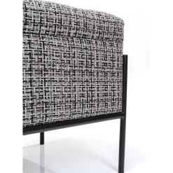 KARE Design Sitzbänke-Bank Buttons Storage B&W Klein