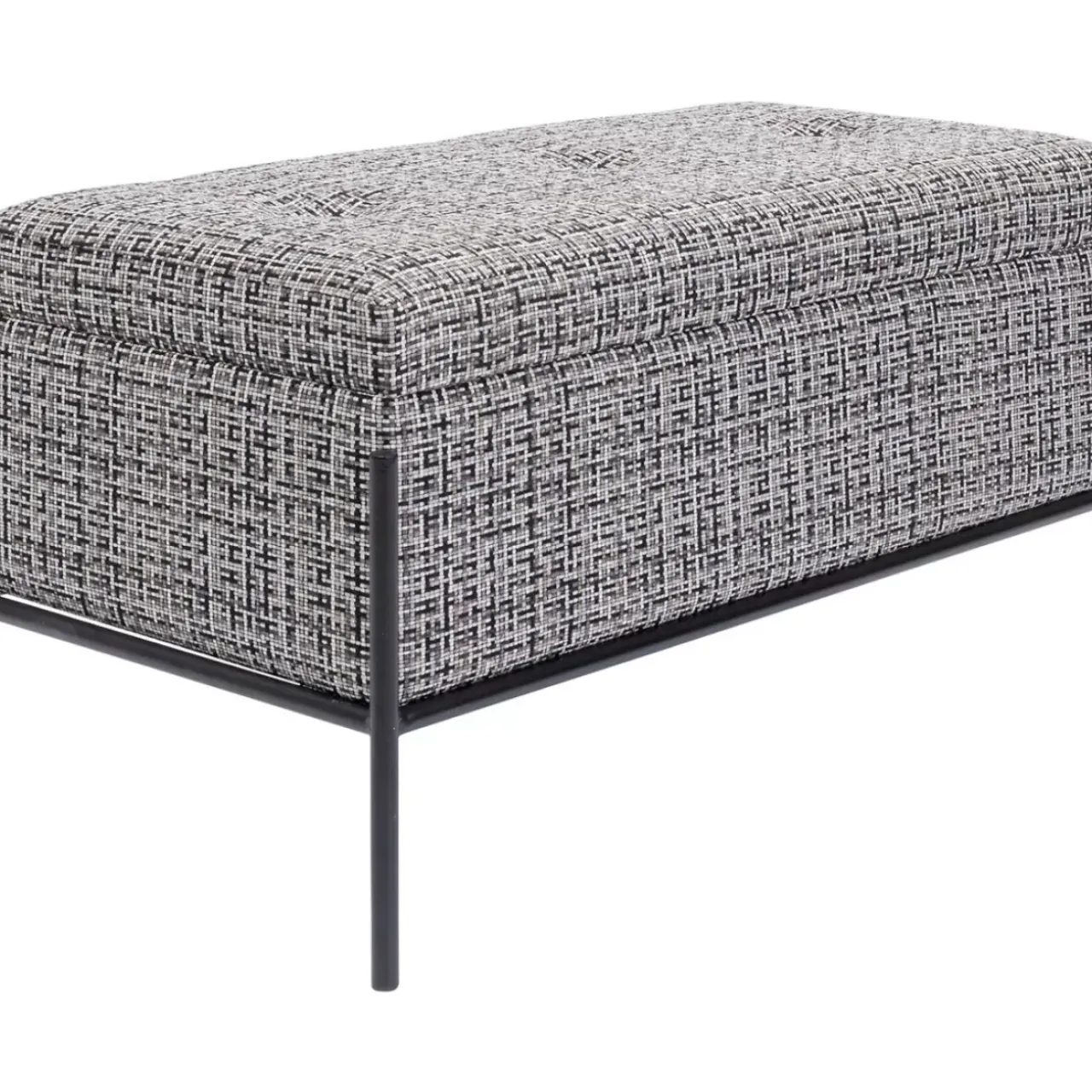 KARE Design Sitzbänke-Bank Buttons Storage B&W Klein