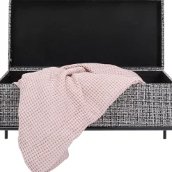 KARE Design Sitzbänke-Bank Buttons Storage B&W Klein