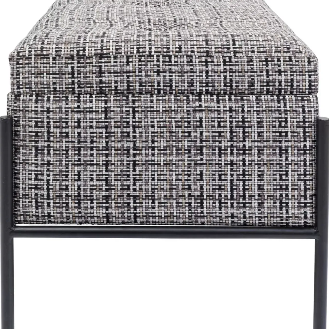 KARE Design Sitzbänke-Bank Buttons Storage B&W Klein