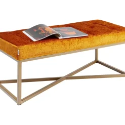 KARE Design Sitzbänke-Bank Crossover Croco Diva Bronze 90X40