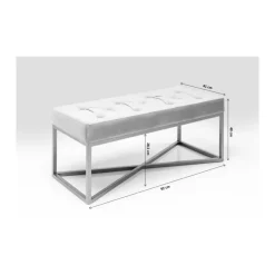 KARE Design Sitzbänke-Bank Crossover Croco Diva Bronze 90X40