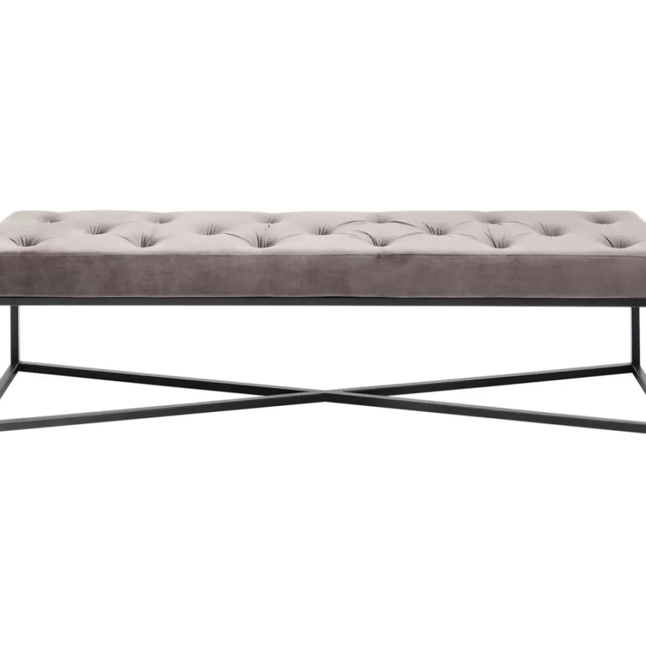 KARE Design Sitzbänke-Bank Crossover Grau Schwarz 150X40Cm