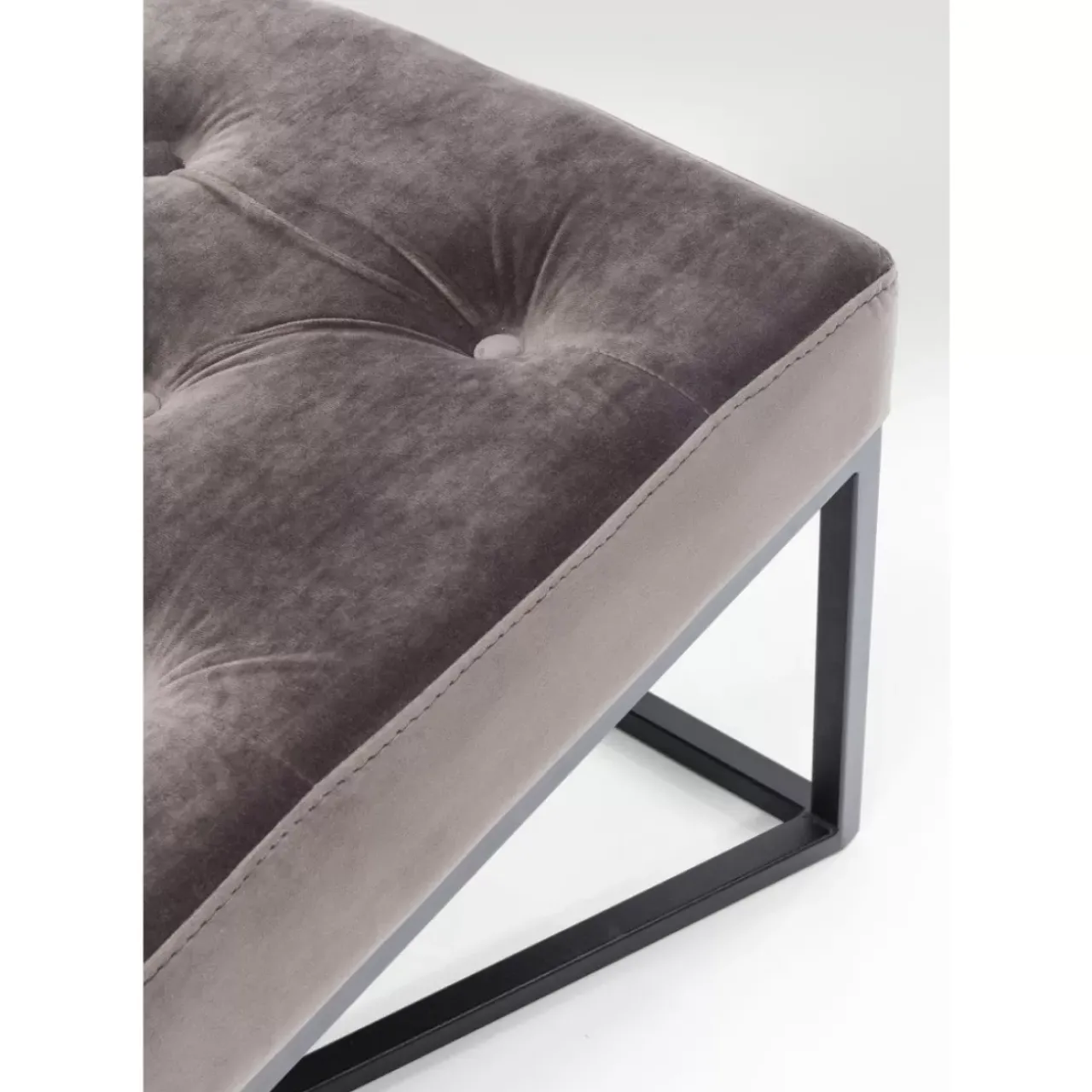 KARE Design Sitzbänke-Bank Crossover Grau Schwarz 150X40Cm