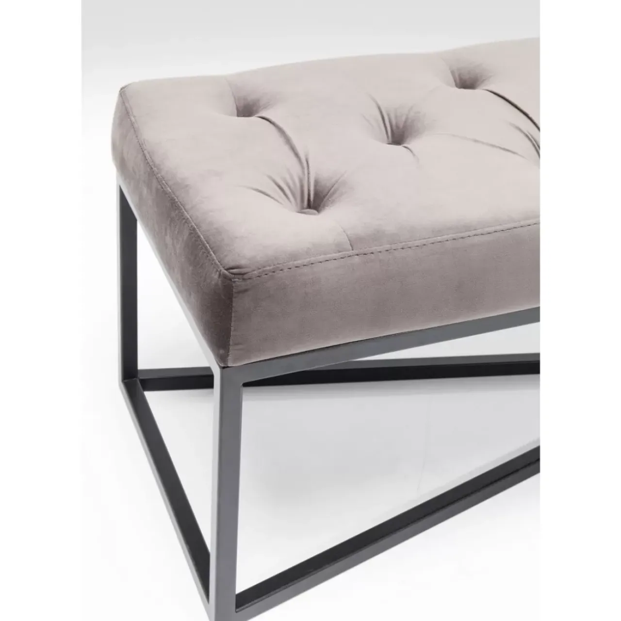 KARE Design Sitzbänke-Bank Crossover Grau Schwarz 150X40Cm