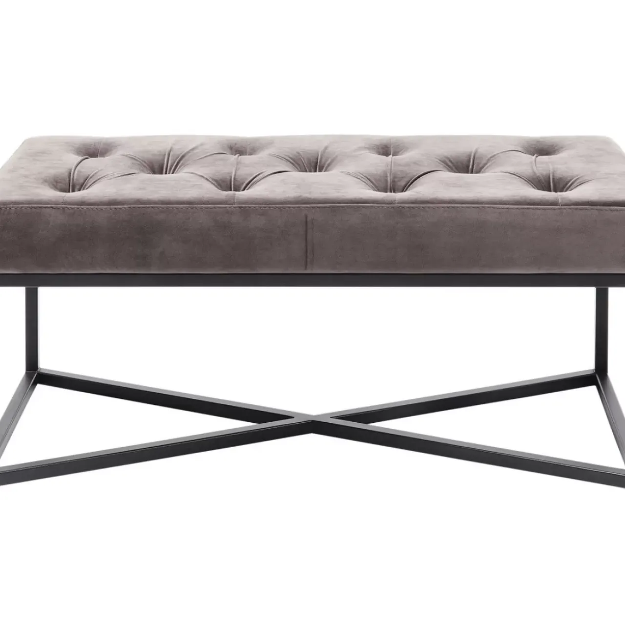 KARE Design Sitzbänke-Bank Crossover Grau Schwarz 90X40Cm