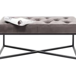 KARE Design Sitzbänke-Bank Crossover Grau Schwarz 90X40Cm