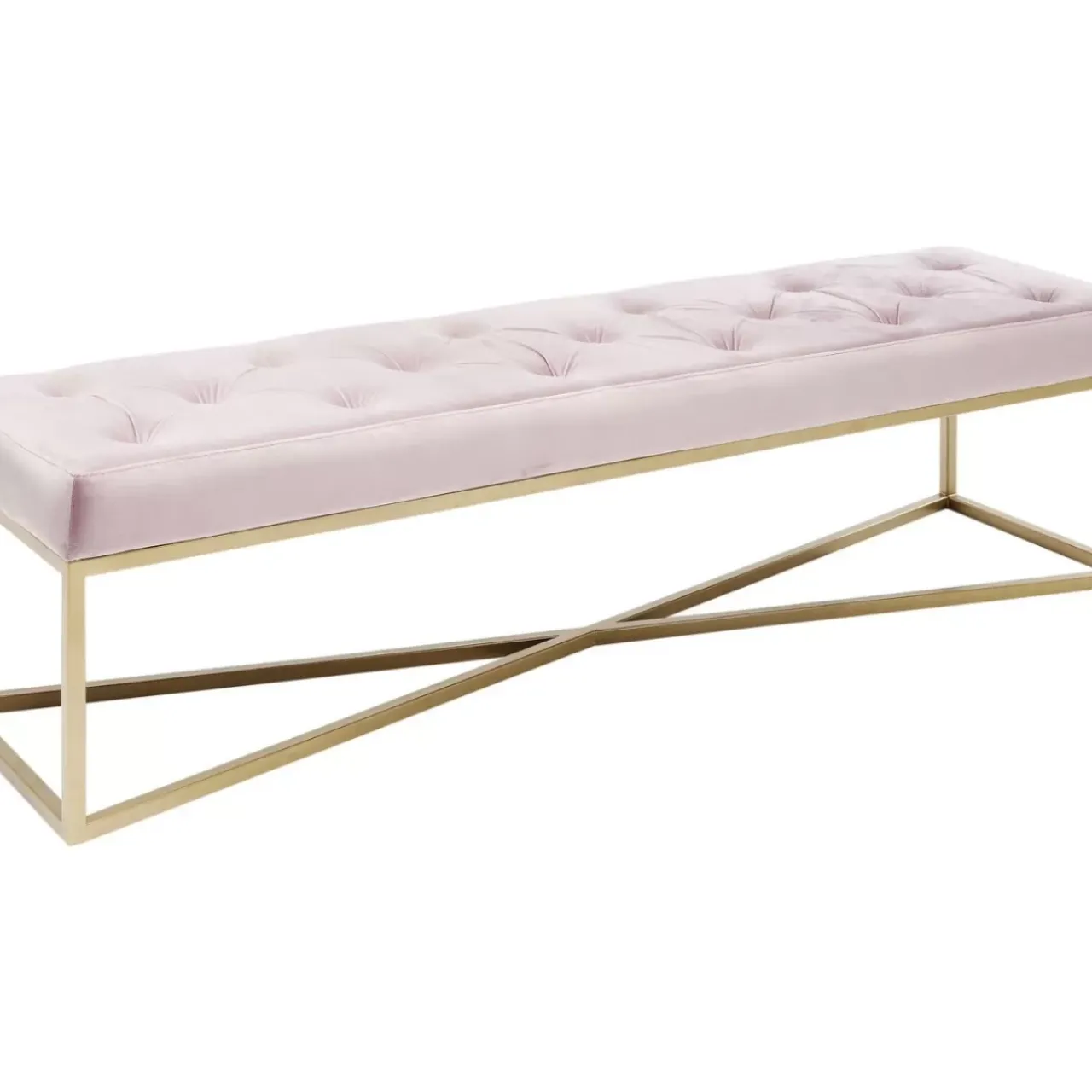 KARE Design Sitzbänke-Bank Crossover Rose Messing 150X40Cm