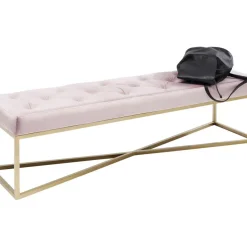 KARE Design Sitzbänke-Bank Crossover Rose Messing 150X40Cm
