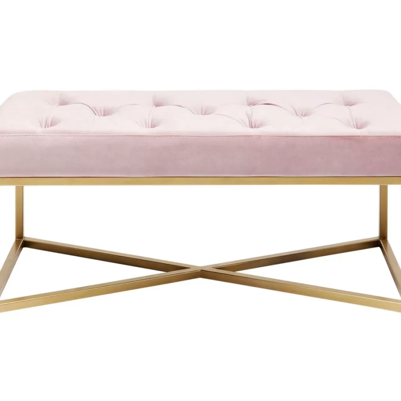 KARE Design Sitzbänke-Bank Crossover Rose Messing 90X40Cm