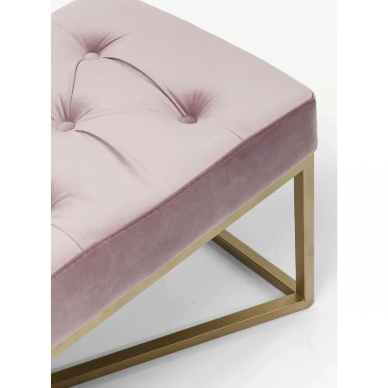 KARE Design Sitzbänke-Bank Crossover Rose Messing 90X40Cm